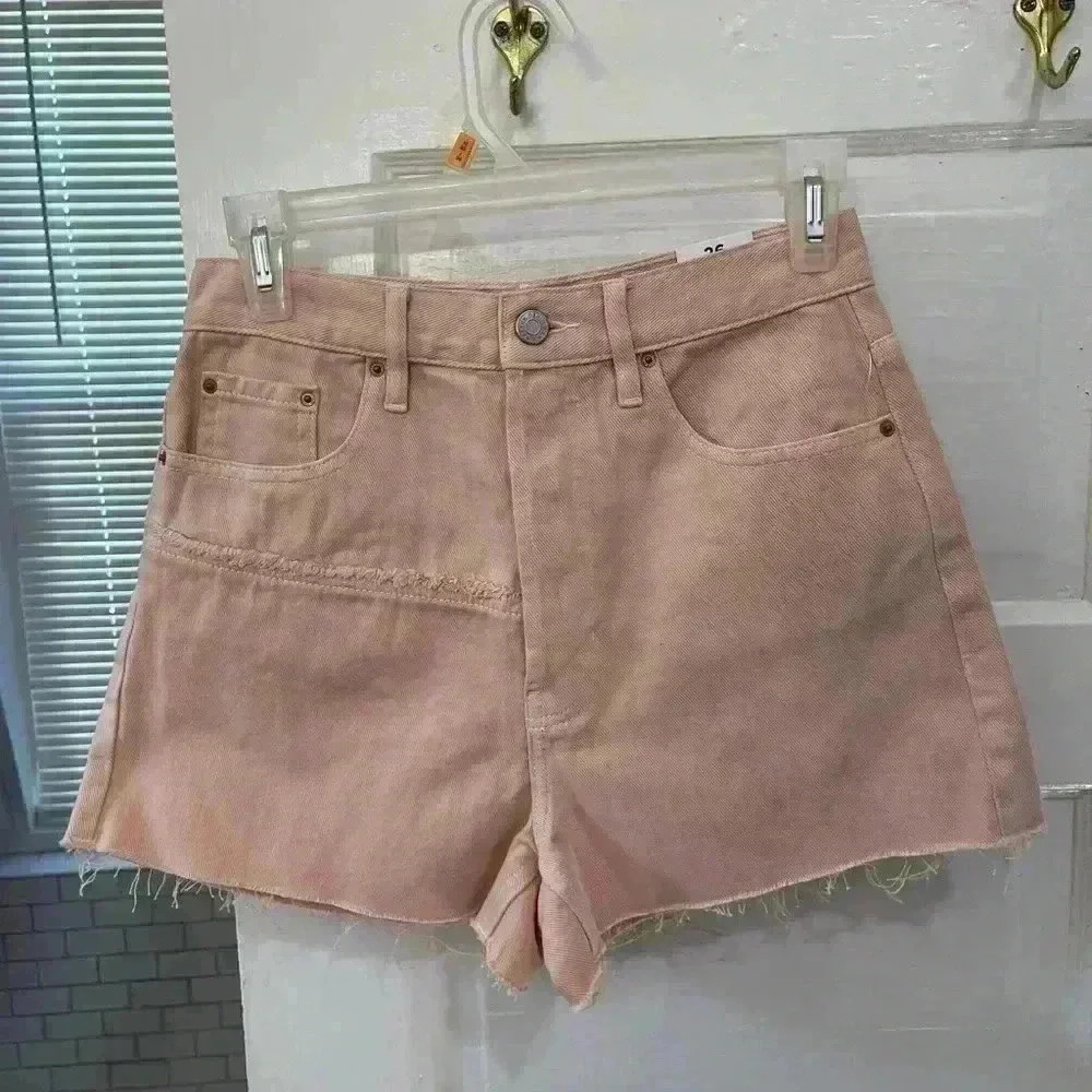 NWT Pacsun Blush pink‎ rose colored jean shorts size 26